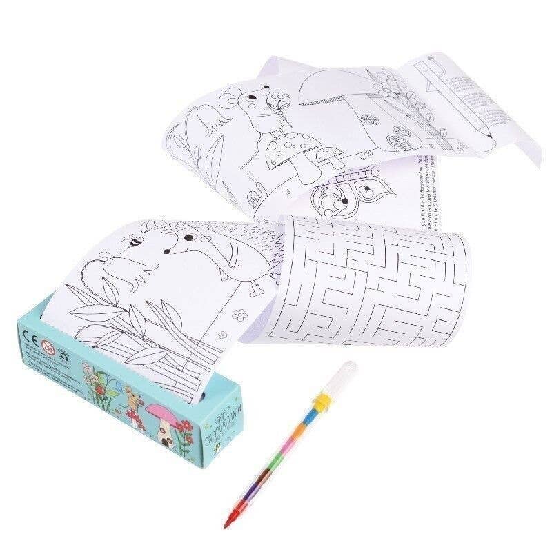 Mini Colouring And Games - Forest Friends