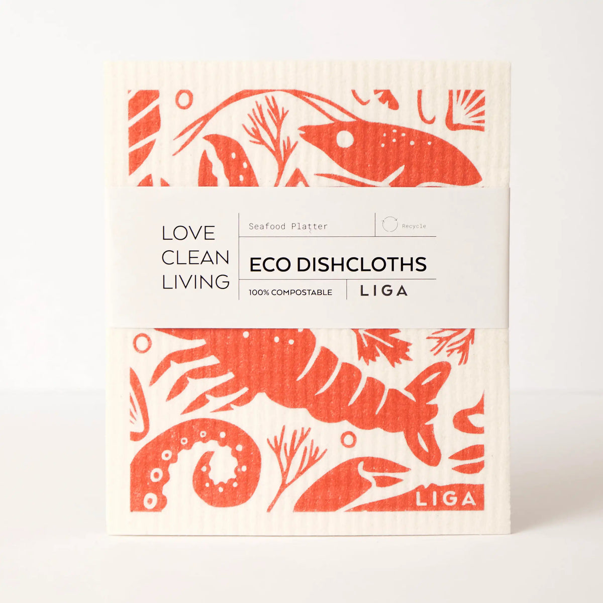 Eco Dishcloth - Seafood Platter