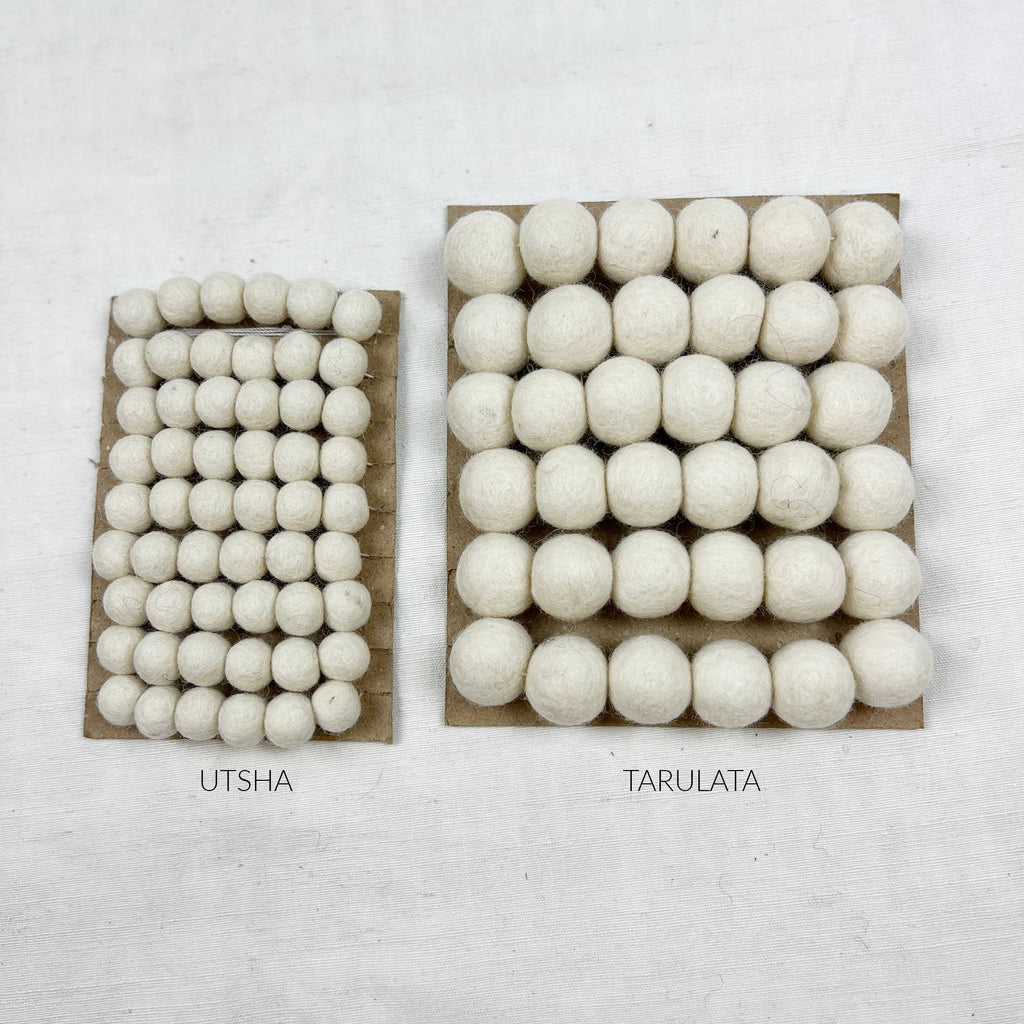 TARUTSHA Boho Felt Ball Pompom Garlands 200cm