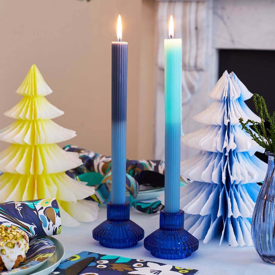 Glass Candle Holders Starter Set | Fall Home Decor |
