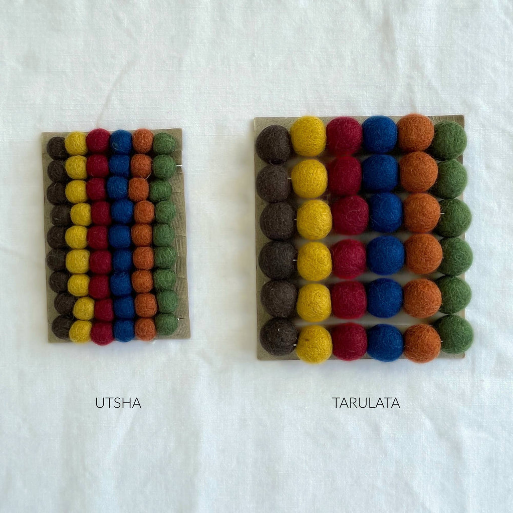 TARUTSHA Boho Felt Ball Pompom Garlands 200cm