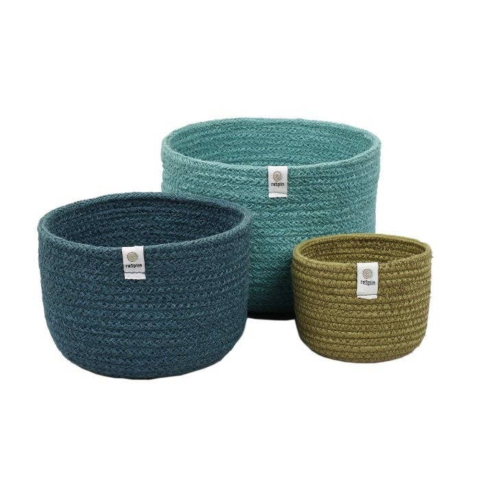 Jute Basket - Ocean 3 size options