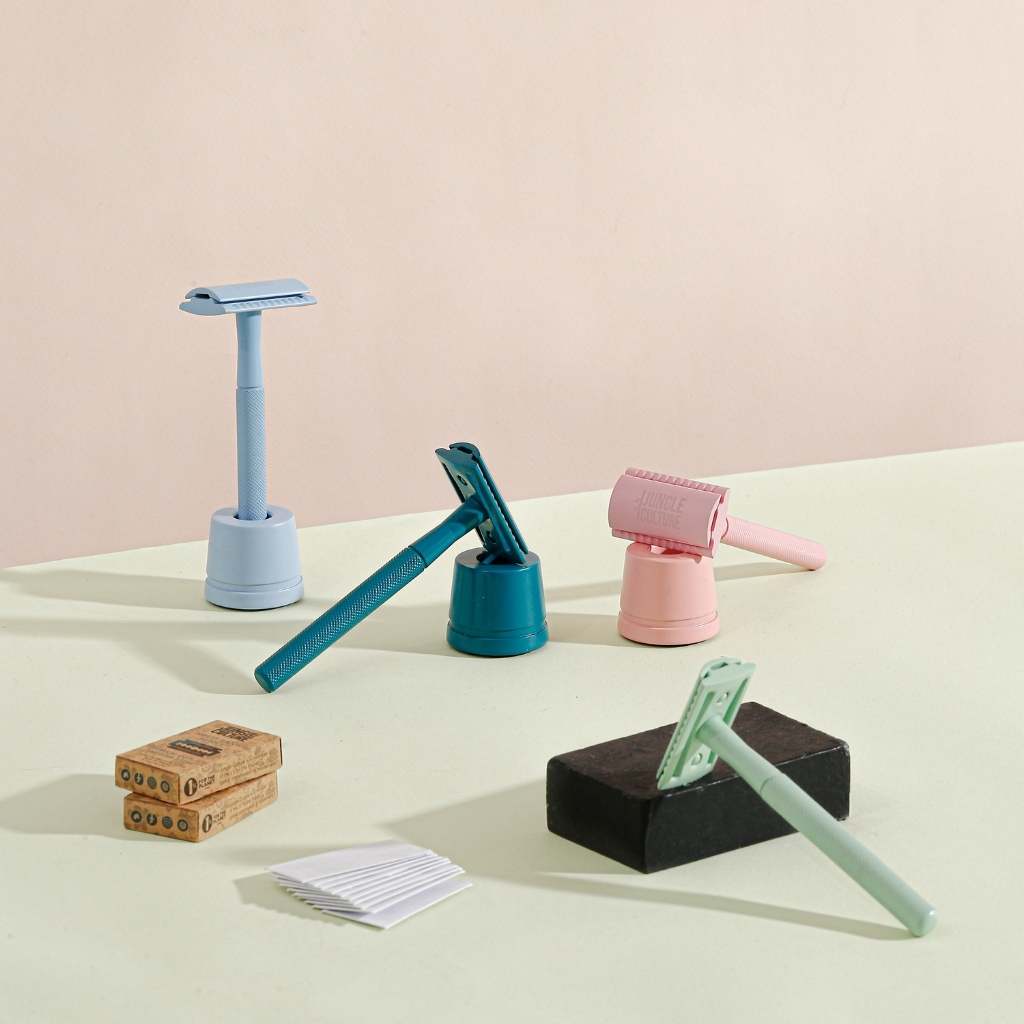Safety Razor for Women & Men, Reusable Metal Razors (Unisex)