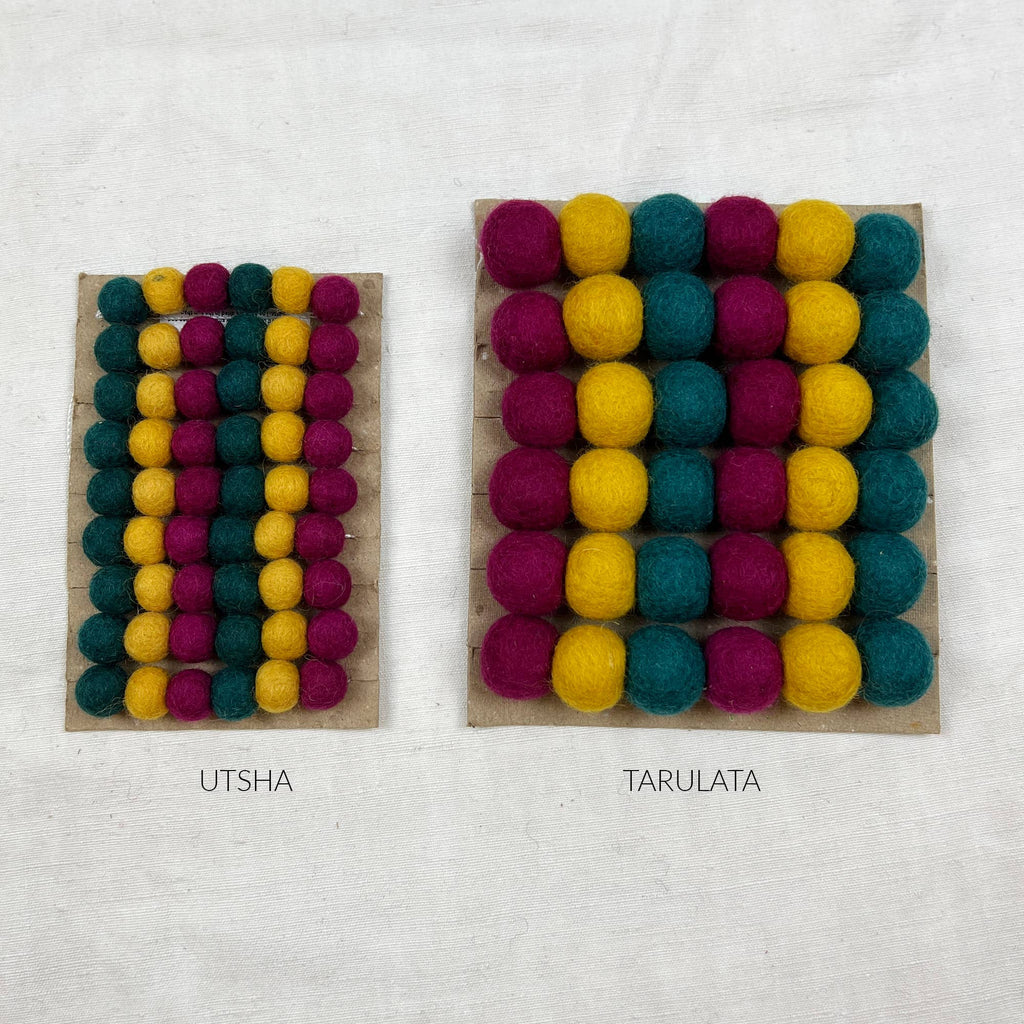 TARUTSHA Boho Felt Ball Pompom Garlands 200cm