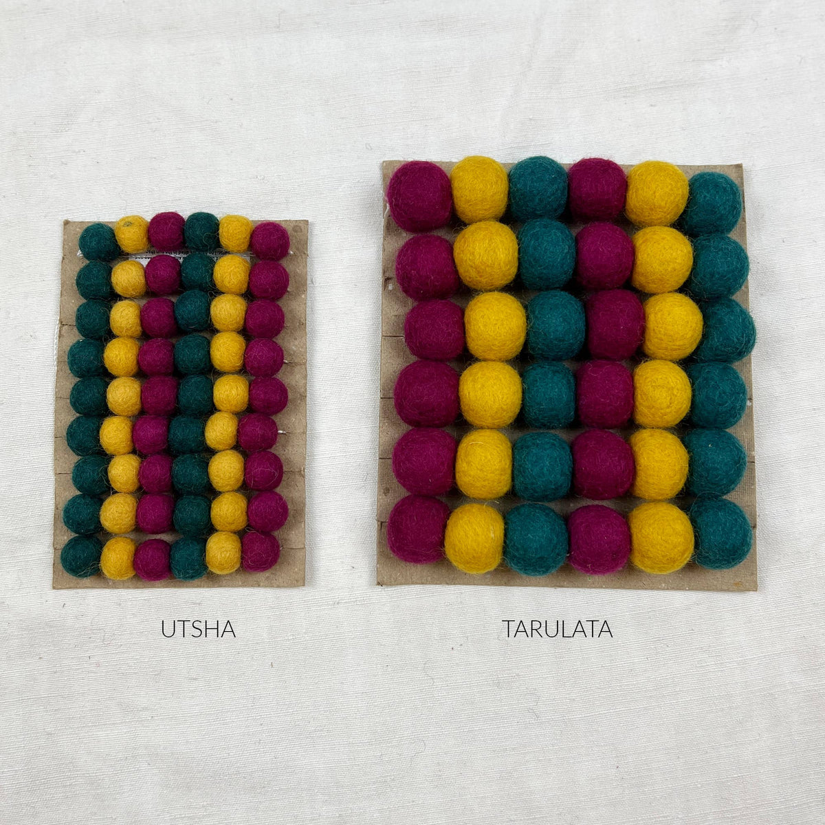 TARUTSHA Boho Felt Ball Pompom Garlands 200cm
