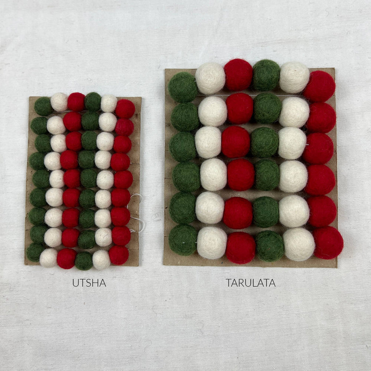 TARUTSHA Boho Felt Ball Pompom Garlands 200cm