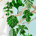 Botanical Leaf Enamel Decoration
