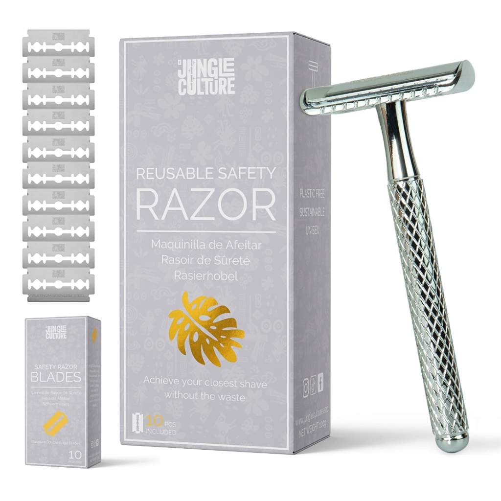 Safety Razor for Women & Men, Reusable Metal Razors (Unisex)