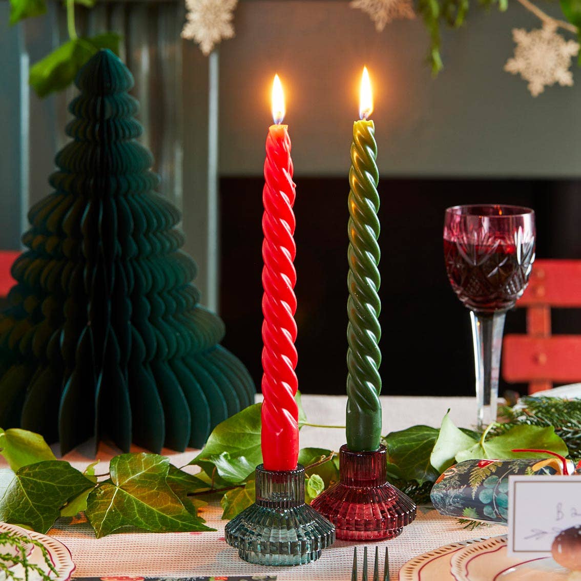 Glass Candle Holders Starter Set | Fall Home Decor |