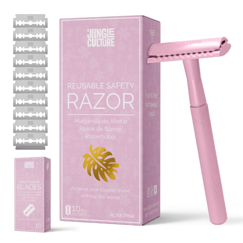 Safety Razor for Women & Men, Reusable Metal Razors (Unisex)