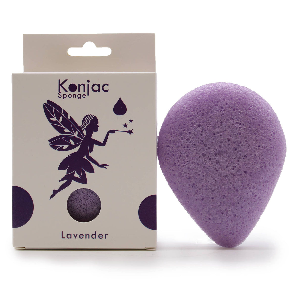 Teardrop Konjac Sponge (Pure or Lavender)