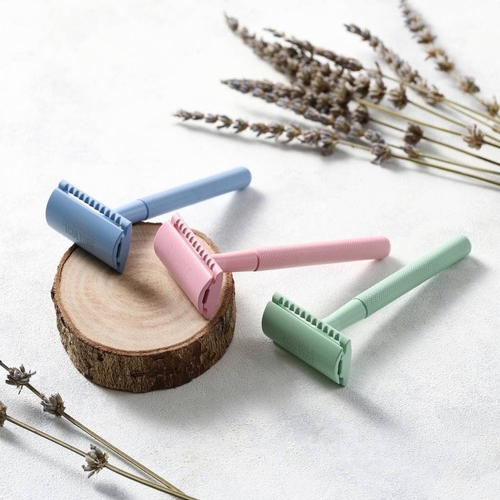 Safety Razor for Women & Men, Reusable Metal Razors (Unisex)