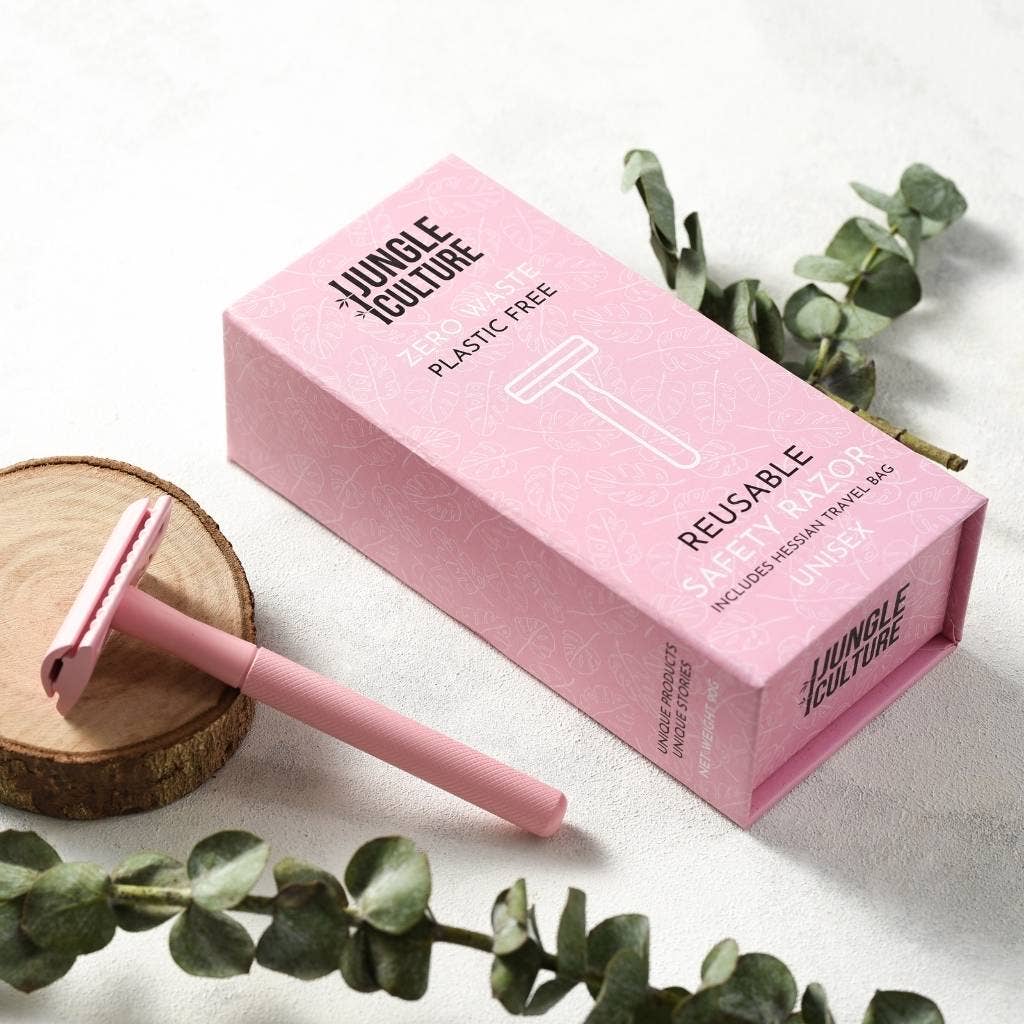 Safety Razor for Women & Men, Reusable Metal Razors (Unisex)